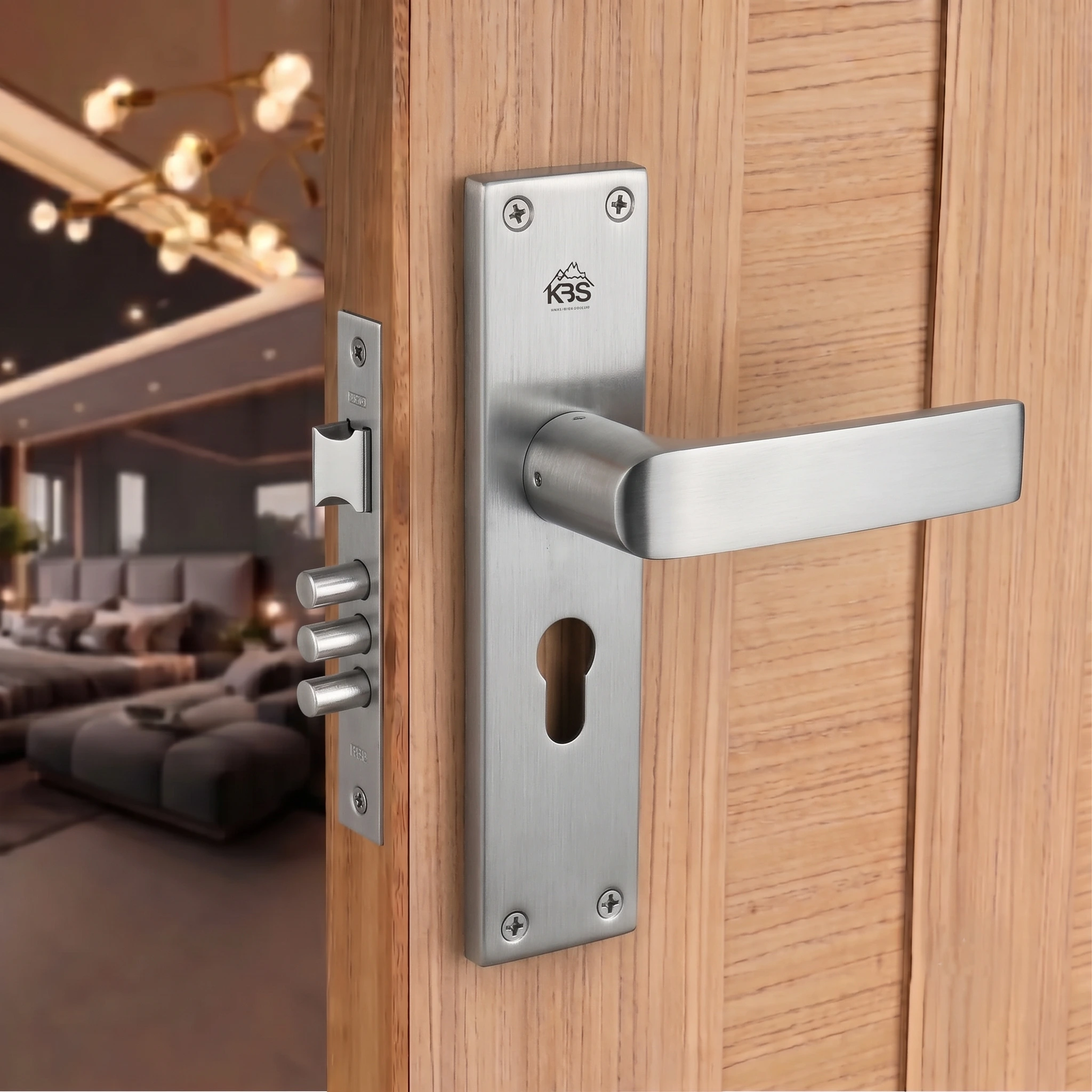 Candy Mortise Door Handle Lockset- Glossy Laquer Finish